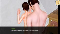 Intriguing hentai milf with big tits and monster cock.