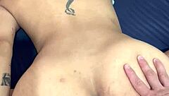 My friend's hot load in my ass hole is painful