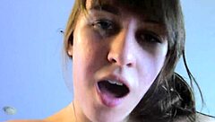 petite teen stepdaughter rides daddy in braces cum roleplay