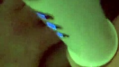 Beautiful woman with a perfect body enjoys a hot scene