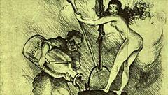 Vintage illustrations of antique erotic scenes