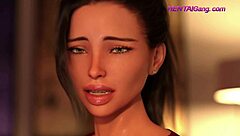 Beautiful mom and stepson in 3D animated porn video