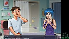 Summertime Saga episode 65: I have a big dick and I am using it for my girlfriends Grace and Eve