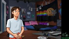 Summertime Saga episode 65: I have a big dick and I am using it for my girlfriends Grace and Eve