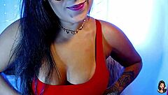 latina amateur pounds big cock machine in guided masturbation