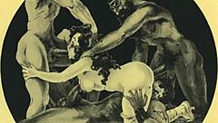 Vintage illustrations of antique erotic scenes