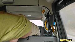 Fake taxi redhead milf rides big fat dick in nylons