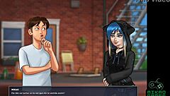 Summertime Saga episode 65: I have a big dick and I am using it for my girlfriends Grace and Eve