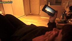 watching a movie with stepbrother, accidentally sucking his cock, almost getting caught