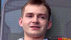 Gay Twink's Kinky Foot Tugging On Hunk In Hardcore Fetish Blowjob Scene.