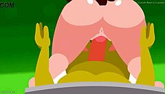 Beautiful anime sex with big boobs and round ass in Warioware style