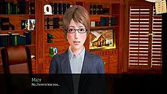 Intriguing hentai milf with big tits and monster cock.