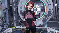 Asian MILF scientist stranded in space, showing off her curves