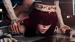 Futa nun dominates innocent in 3D gameplay
