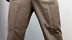 Teacher in costume performs routine