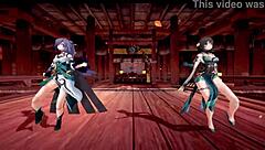 3D animated hentai with Honkai Star Rail characters