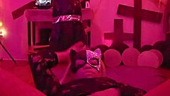 angelg and kuzz in halloween interracial monster cock fun