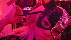 angelg and kuzz in halloween interracial monster cock fun