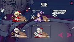 Stuffy Christmas ass with BBCs and monsters in action