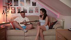 Hot stepmom craves massage and sex with stepson