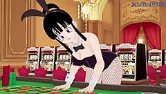 Android 18 Bunny Girl and Chi-Chi Bunny Girl Intense Sex in Dragon Ball Hentai