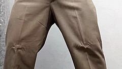 Teacher in costume performs routine