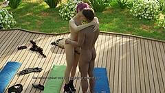 3D porn game featuring a taboo university encounter