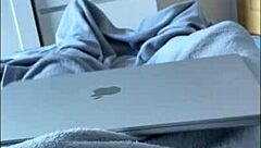 Young stepmom with natural tits helps her sick stepson