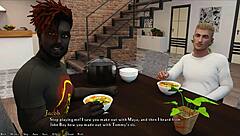 The beginning of Being a Dik 0.8.1 in animated porn with Loveskysan69's visual novel