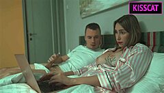 Step mom helps with work and gets fucked passionately