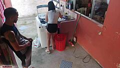 The maid temptation after the boss left the house