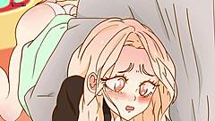 Guy accidentally fingers sister's pussy after slapping her ass