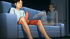 Sensual scenes from the anime game Summertime Saga Vol. 1