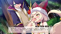 Monster girl says, 'Suck my cock.'