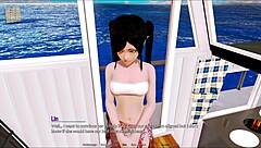 Visual novel and gameplay of Harem Hotel 154 with anime and hentai content