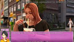 Beautiful anime-style video of a hot and sensual date with a gamer chick