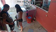 Brazilian maid couldn’t resist my hard cock after boss left