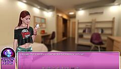 Beautiful anime-style video of a hot and sensual date with a gamer chick