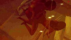 Lazy creamy doggy style action