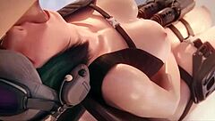 I play as Ela in Rainbow Six Siege hentai cartoon