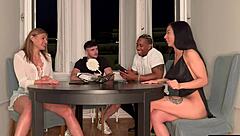 Board Game With Friends Turns Into A 4some Sex Party With Toys And Blowjobs