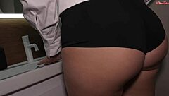 Big cocked stud fucks tight asses and swaps cum with MILFs