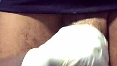 Interracial couple's steamy session with lactating ebony beauty