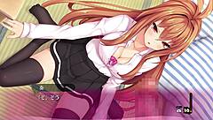 Hentai blowbang with bukkake in lingerie game