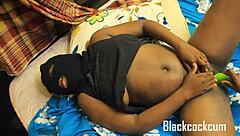 Balthazar uses cucumber to fuck this curvy beauty