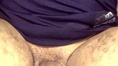 Ebony stepdaughter interacts with white stepdad in part two, fully in red.