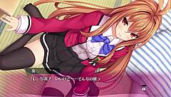 Hentai blowbang with bukkake in lingerie game