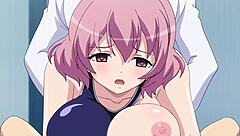 Erotic Anime Scenes with Monster Cock in Gakuen de Jikan Part 2