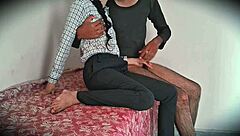 Beautiful encounter with an aunt in a classroom of an Indian school girl
