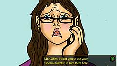 Big Butt White Professor Fucked by Pimp Gameplay Bad Ending